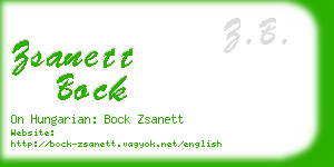 zsanett bock business card